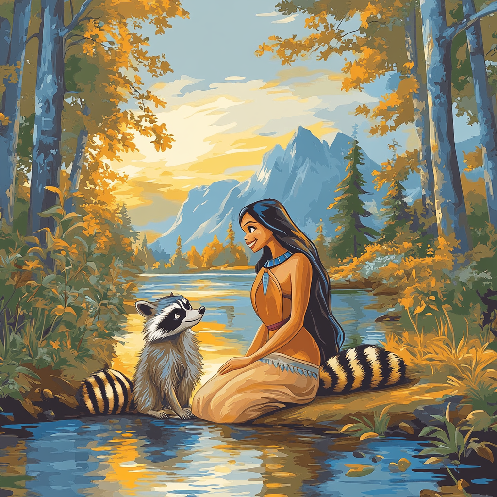 Pocahontas River Friendship paint by color
