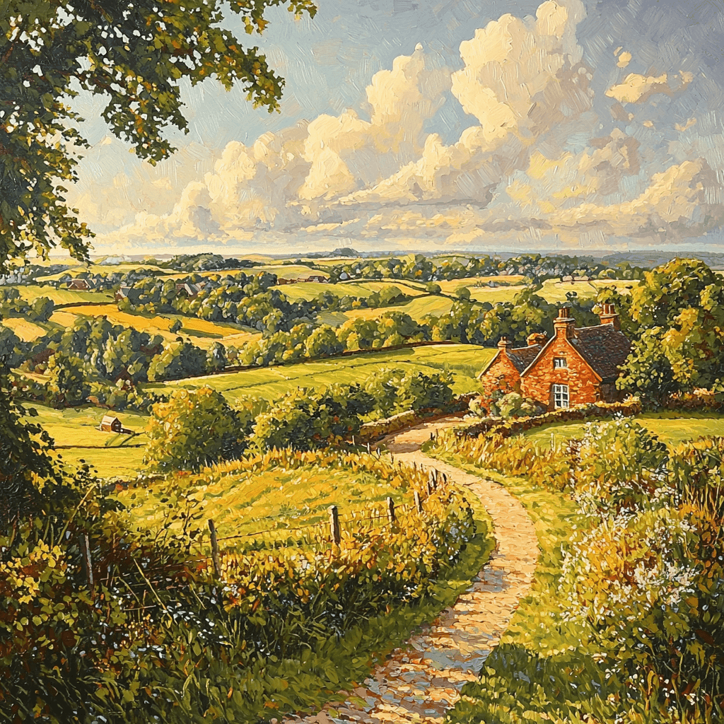 John Constable Inspired Rustic Elegance Paint By Color