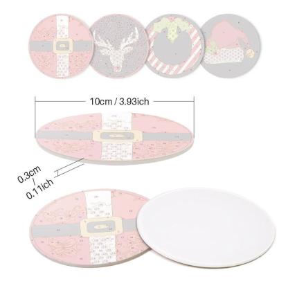 Custom Santa Paint By Numbers Coaster Set