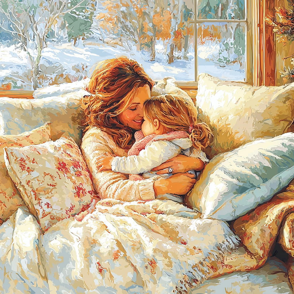 A Cozy Cuddle Numbered Painting Kits