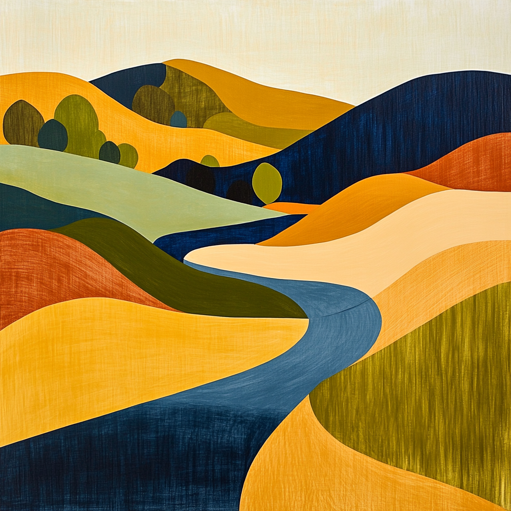 Paul Klee Inspired Rhythmic Landscapes Paint by numbers art