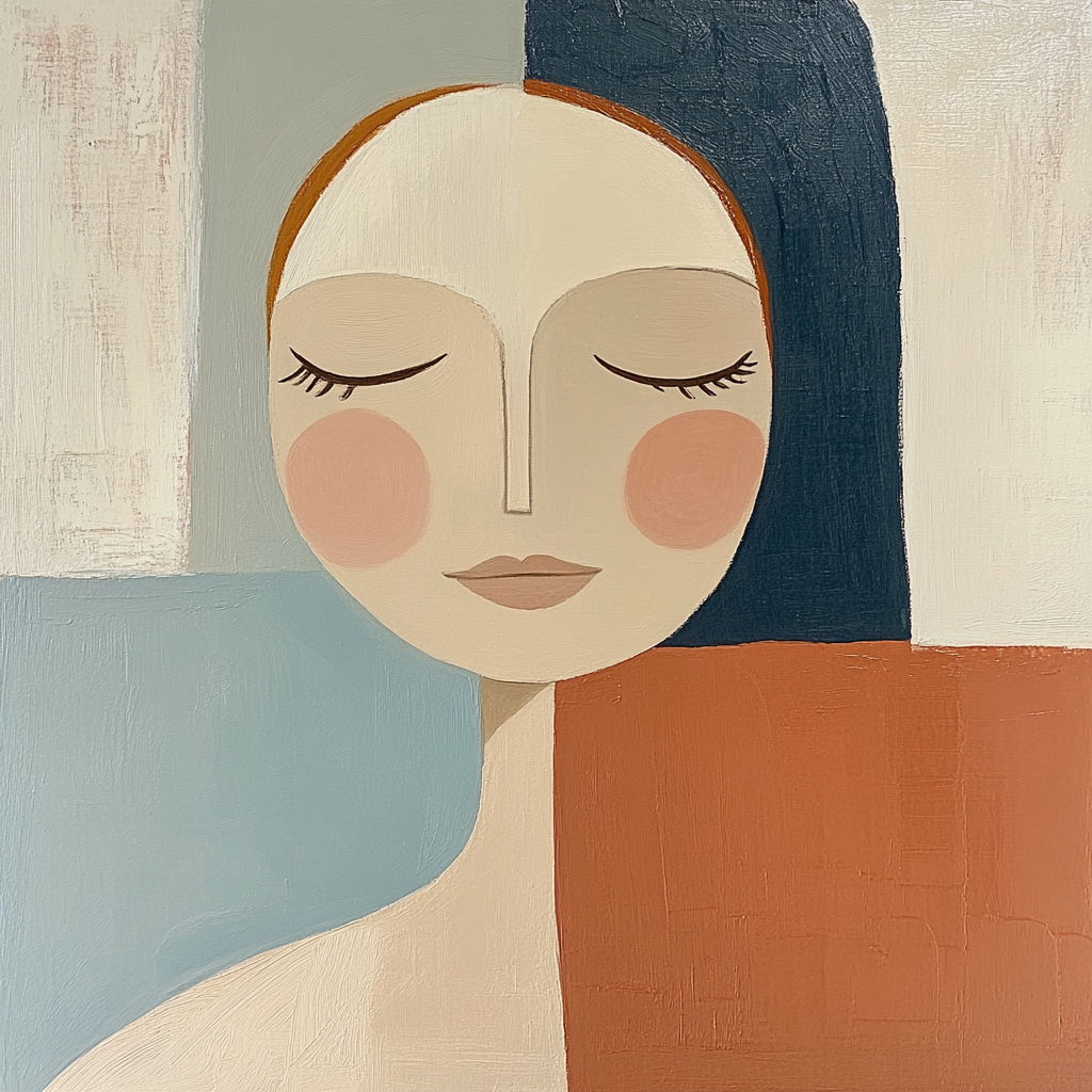 Modigliani Inspired Reclining Muse painting number kit