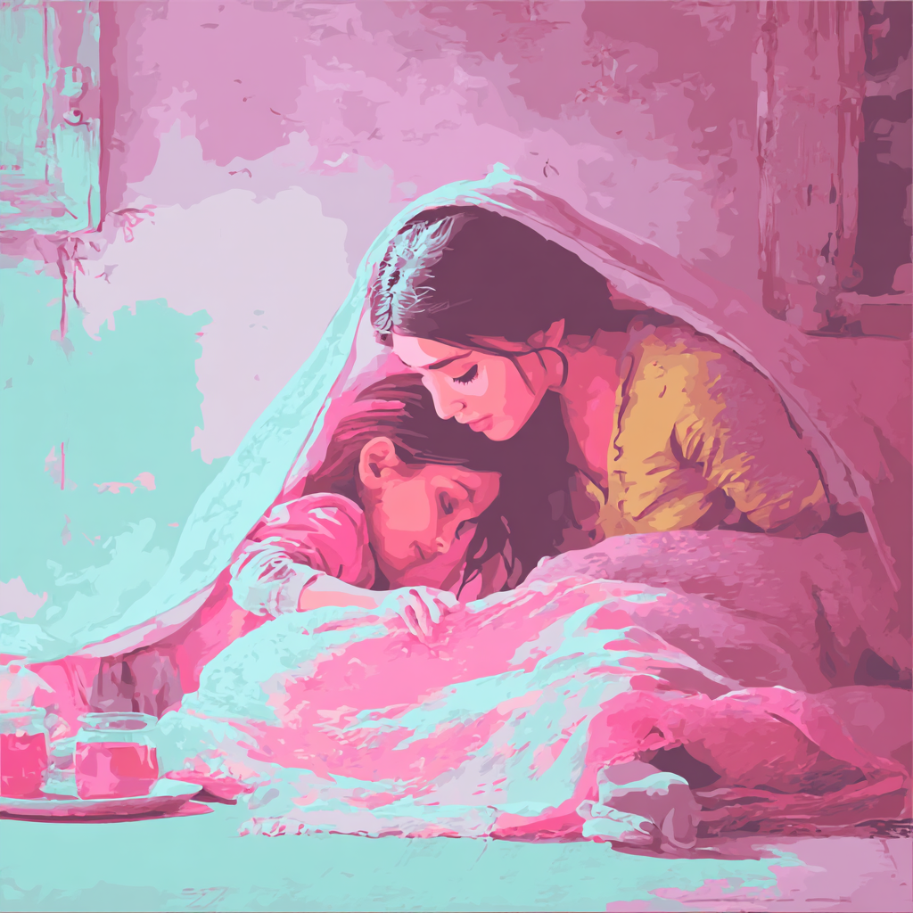 A Mother's Tender Touch Painting By Numbers Kit