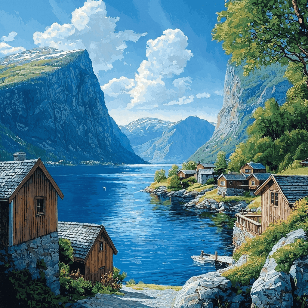 Aurlandsfjord Numbered Painting Kits