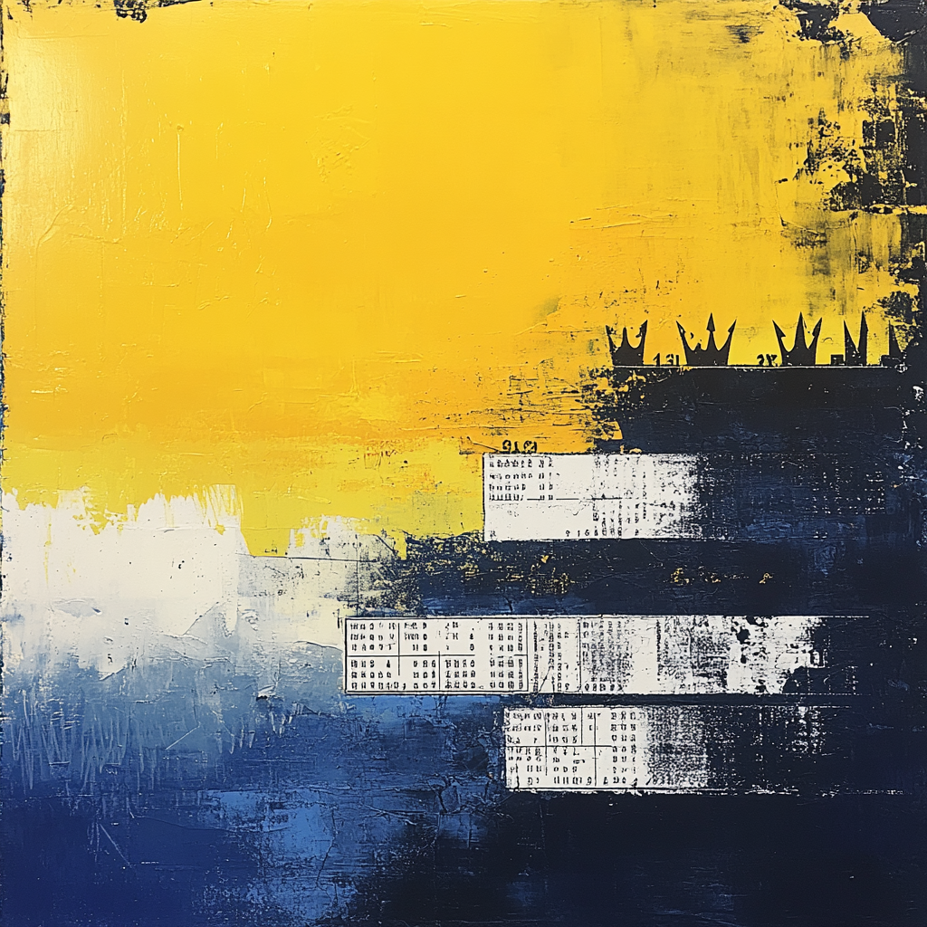 Jean-Michel Basquiat Inspired Fragmented Horizon Paint by numbers kits