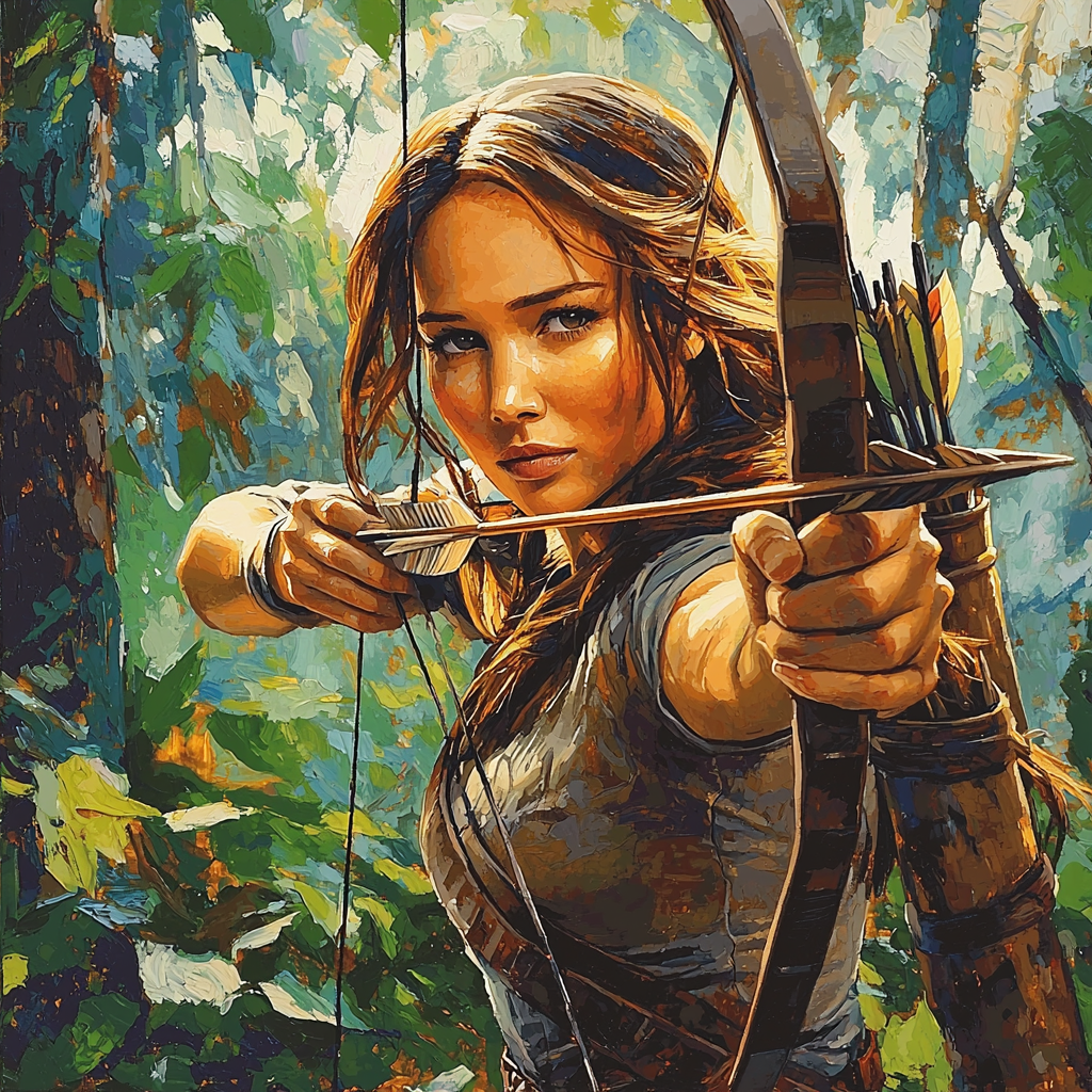 Jennifer Lawrence: The Fearless Leader Of The Rebellion Painting Number Kit