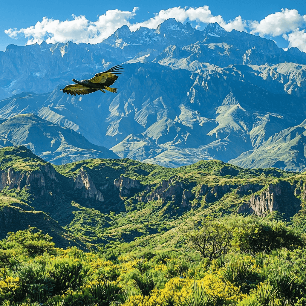 Santuario De La Naturaleza De Los Cóndores Paint By Color