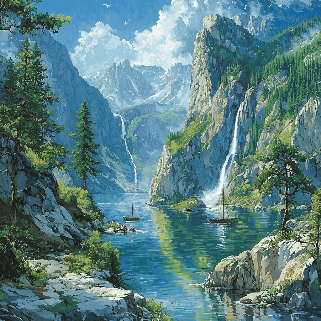 Fjords Of Norway - Western Norway Painting Number Kit