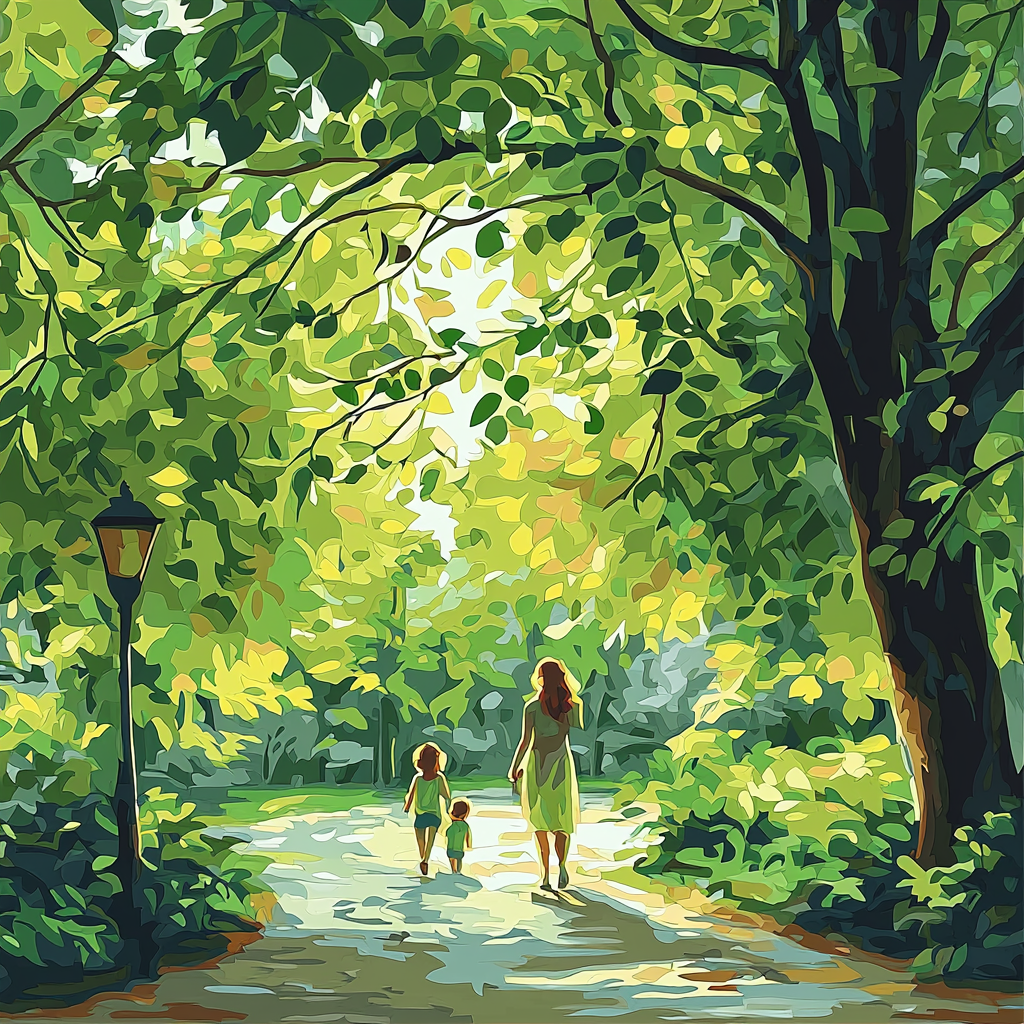 Afternoon Stroll DIY Paint By Numbers
