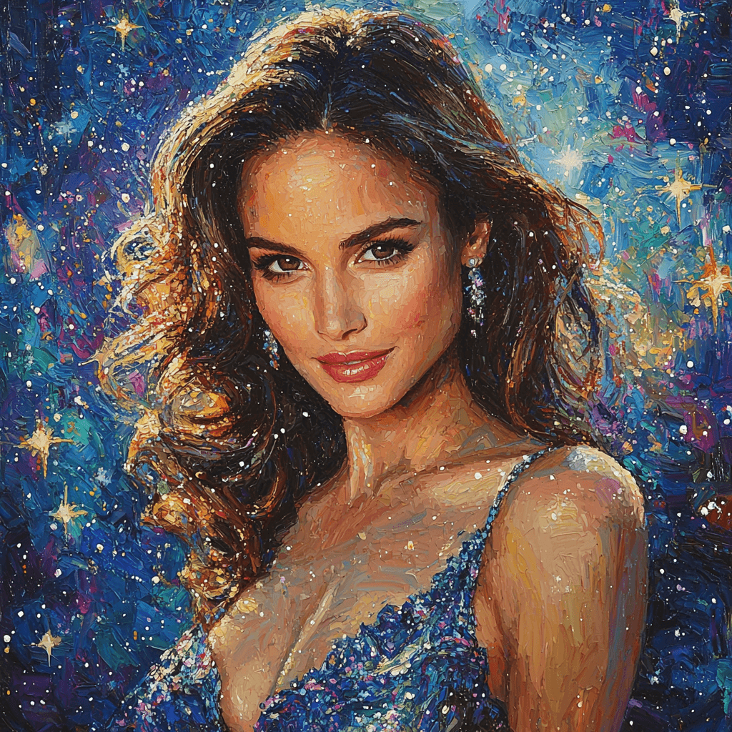 Natalie Portman: Graceful Majesty From Starry Vistas Paint By Numbers Art