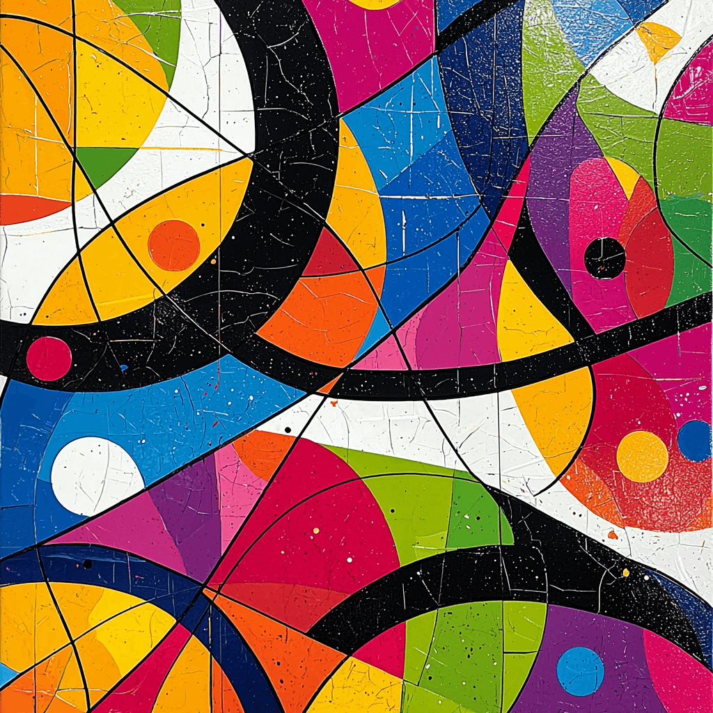 Joan Miró Inspired Harmony Of Forms Numbered Painting Kits