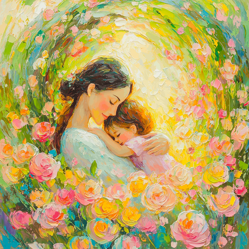 A Mother's Love Blossoms Paint By Number