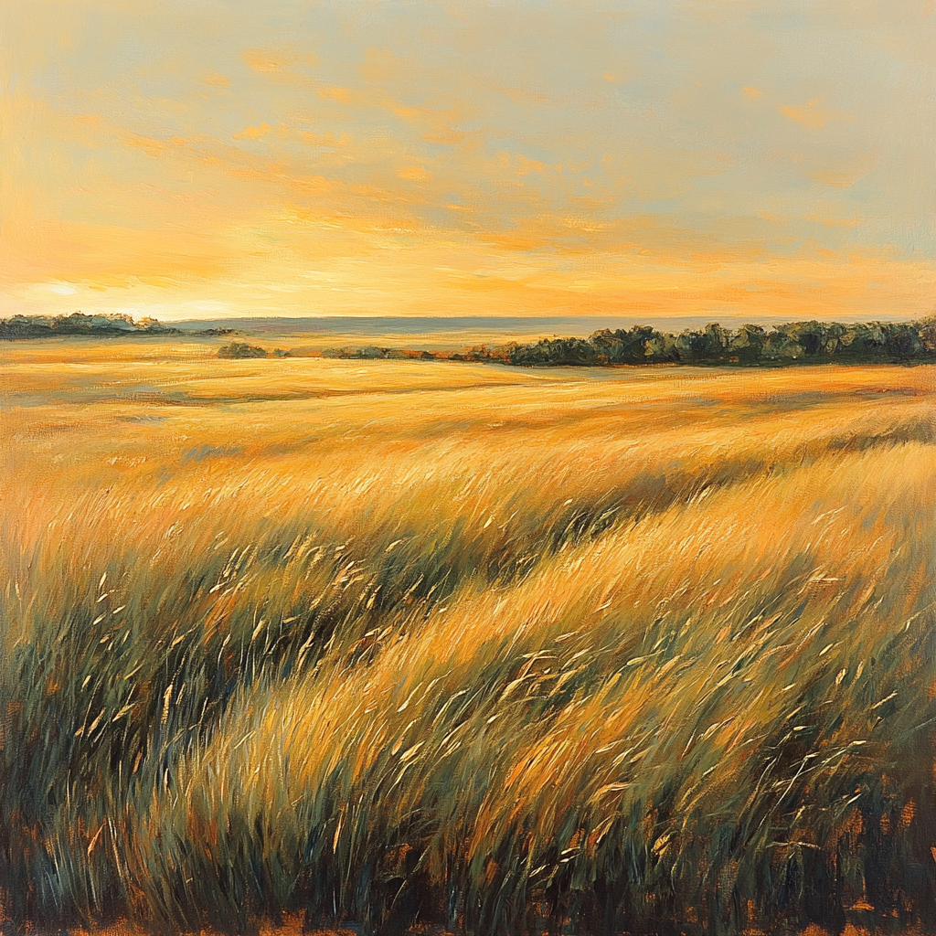 Frederick Varley Inspired Golden Hour Windswept Prairie Paint by numbers kits