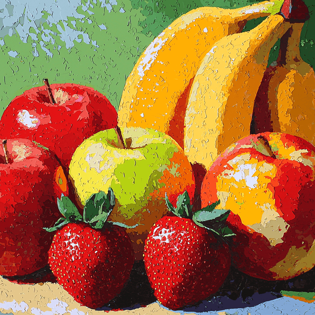 Warhol Inspired Pop Art Fruit Fiesta - DIY Painting By Numbers Kit