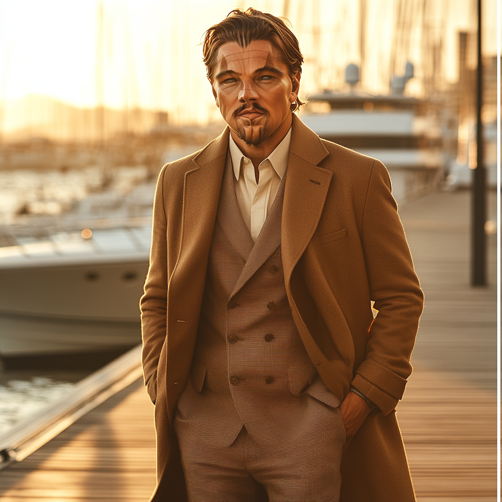 Leonardo DiCaprio: Navigating Tides And Golden Hour Dreams DIY paint by numbers