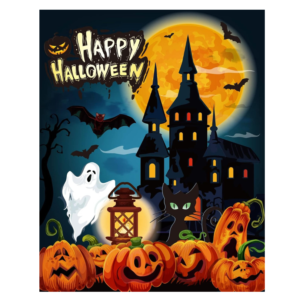 Halloween Night Castle Paint by Numbers