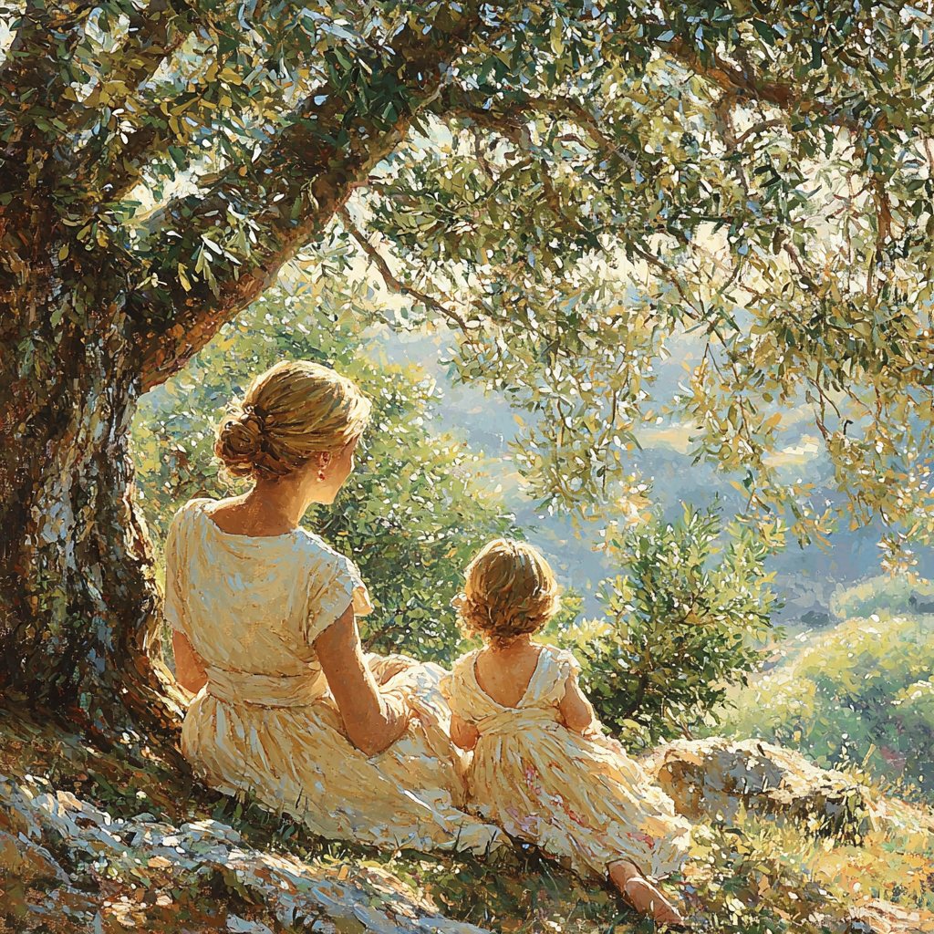 Beneath The Olive Tree Painting By Numbers Kit