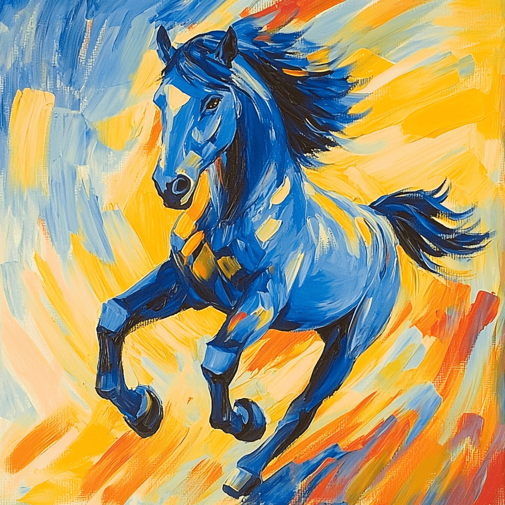 Franz Marc Inspired Noble Beast Paint By Numbers