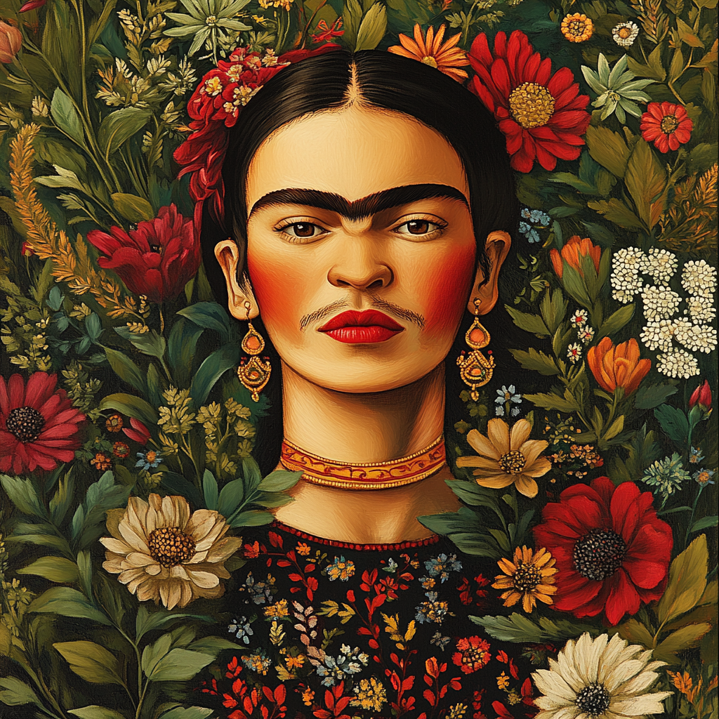 Frida Kahlo Inspired Nature And Identity Numbered painting kits