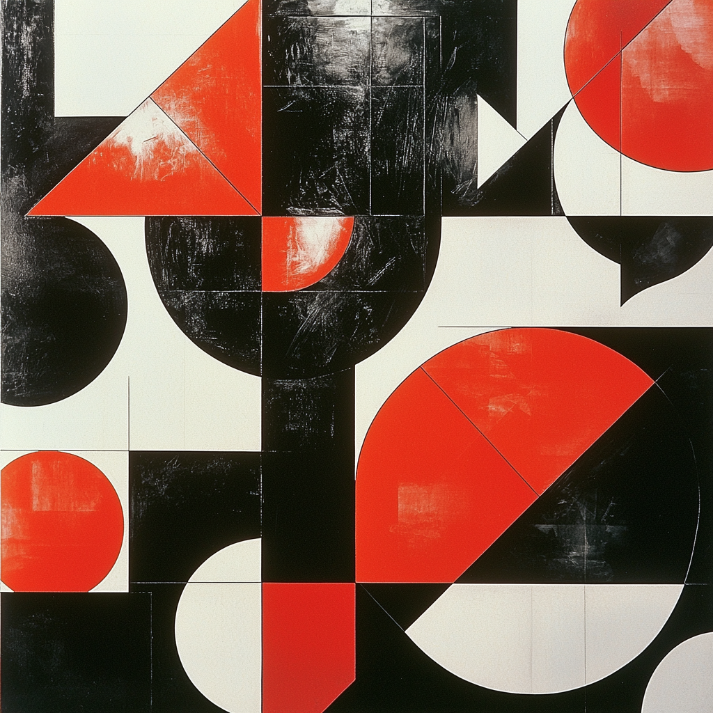 Kazimir Malevich Inspired Transcendent Shapes Numbered Painting Kits