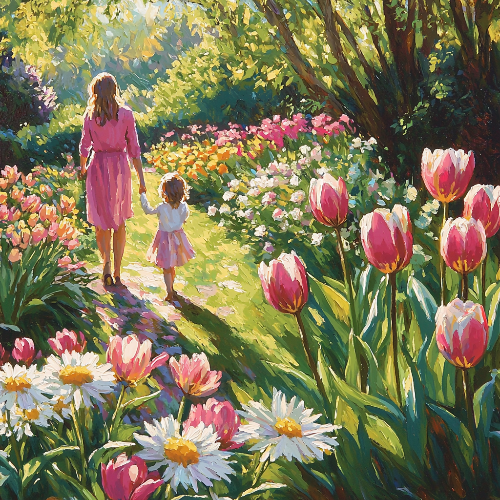Mother's Garden Of Joy Paint By Number