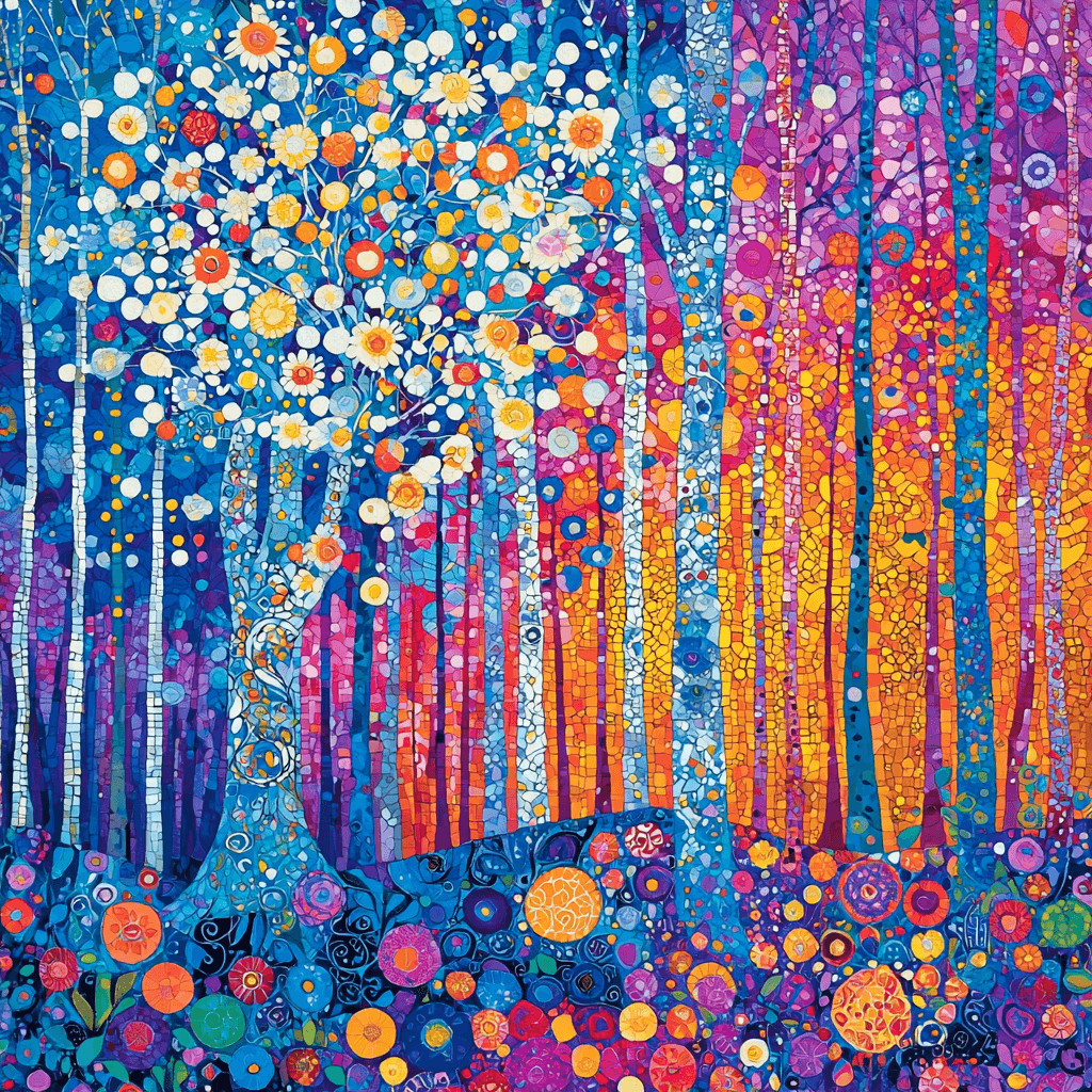 Gustav Klimt Inspired Spirit Of The Forest Paint By Color
