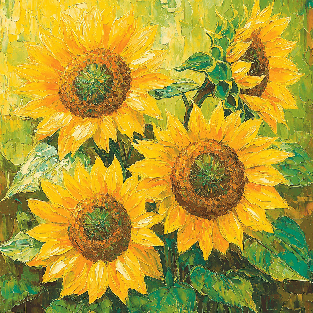 Van Gogh Inspired Sunflower Reverie Paint By Numbers Art