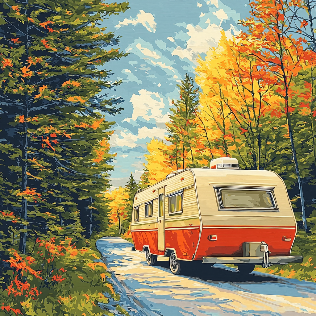 Edward Hopper Inspired The Vintage Caravan Numbered Painting Kits