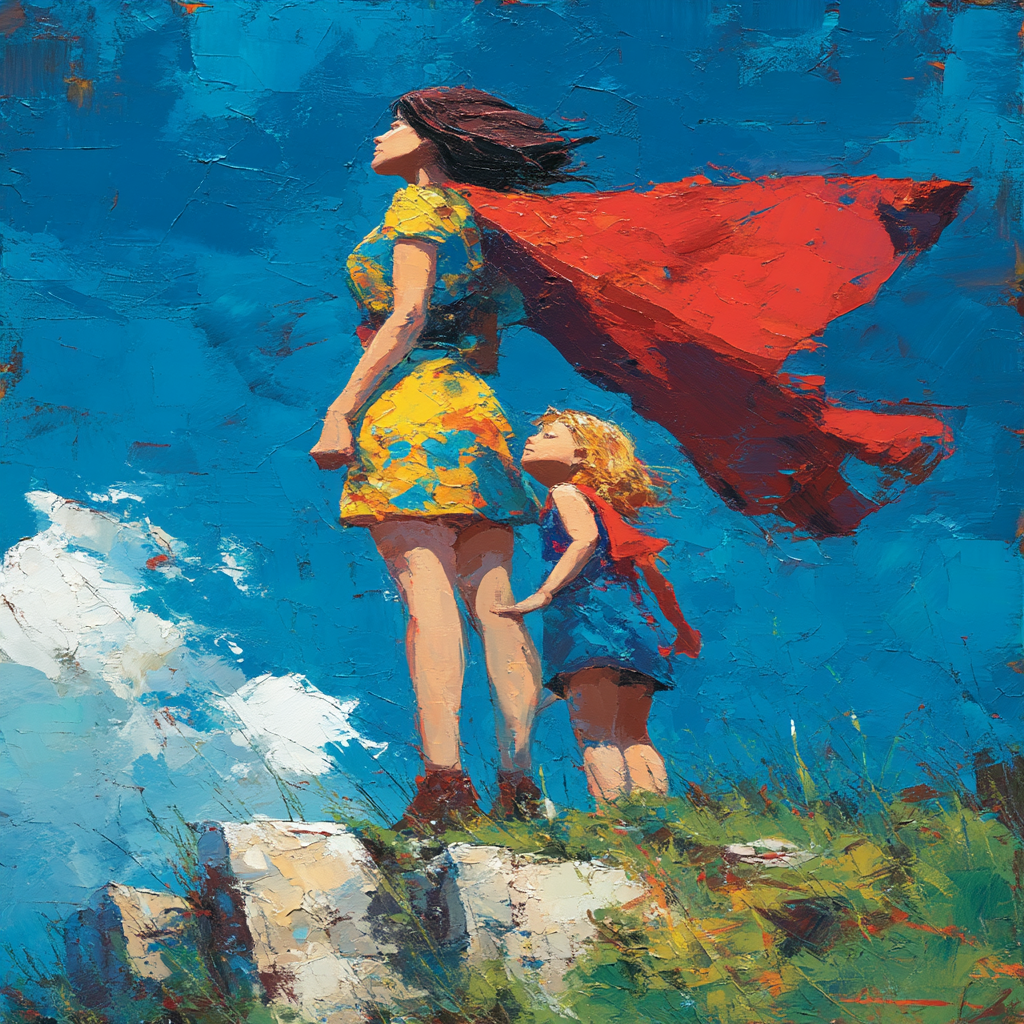 My Hero, My Mom DIY Paint By Numbers