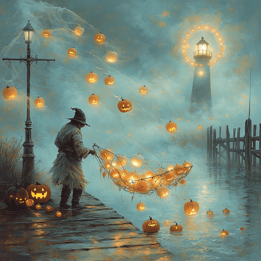 Spooky Lantern Fisher Of Lost Tricks paint by number