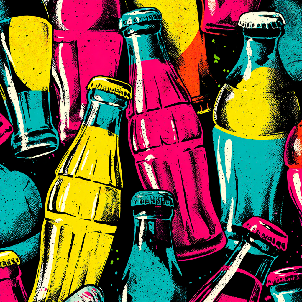 Andy Warhol Inspired Retro Soda paint by number