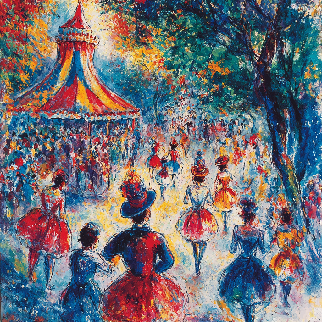 Marc Chagall Inspired Harlequin Dreams Numbered Painting Kits