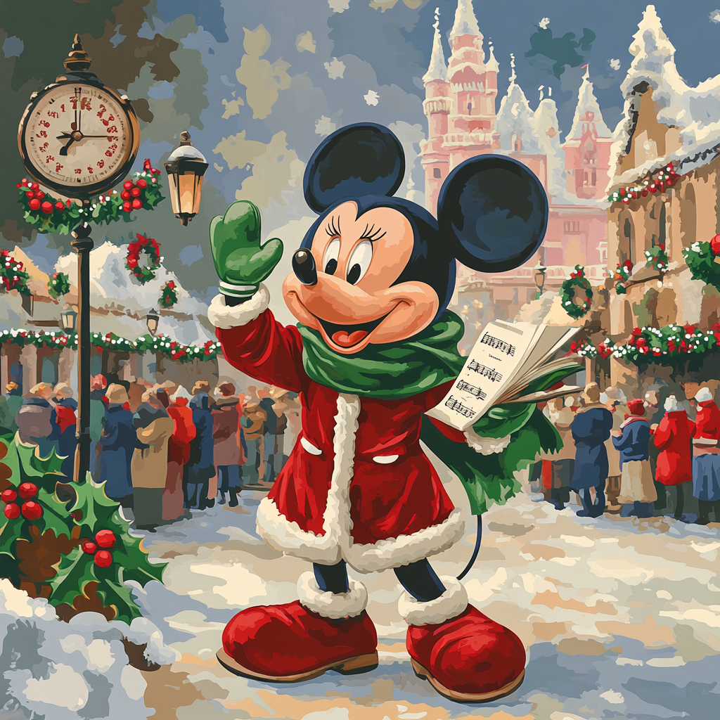 Mickeys Snowbound Carol Paint by numbers art
