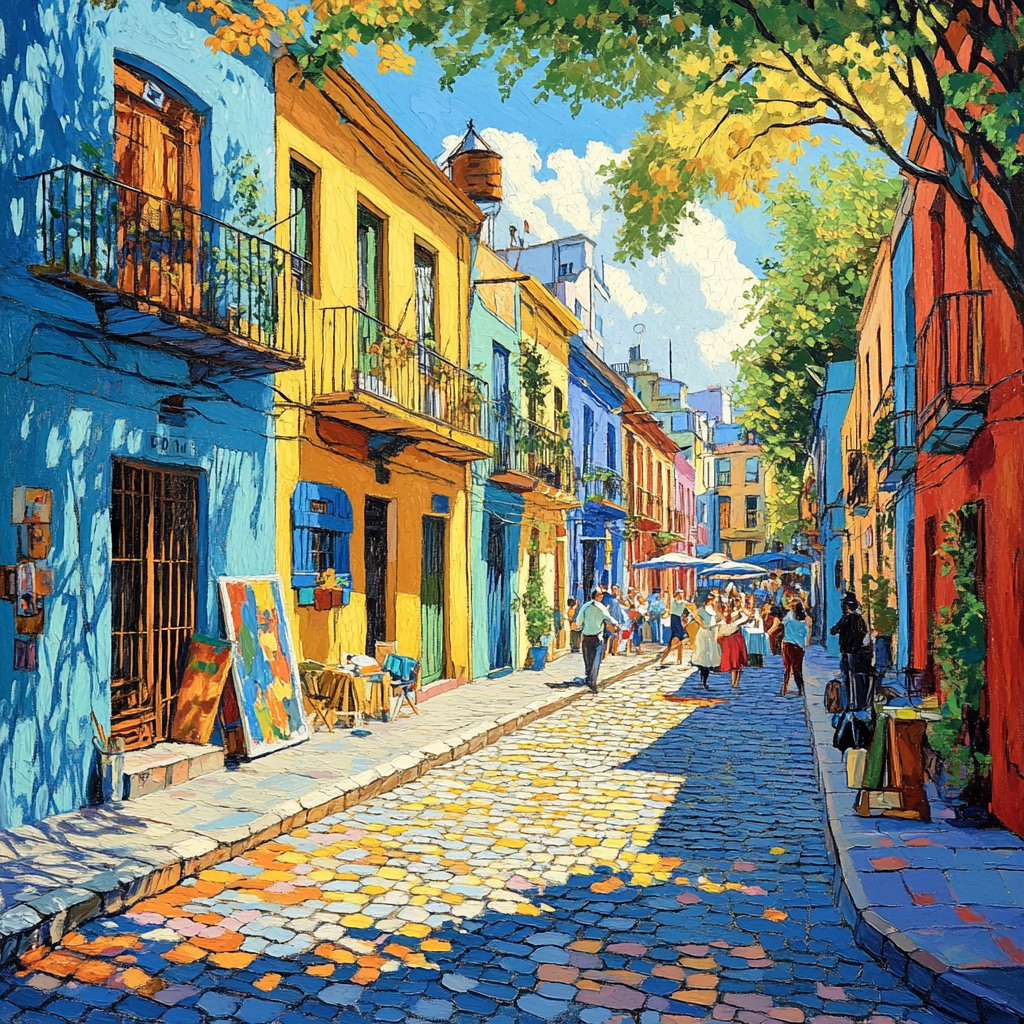Caminito La Boca Buenos Aires Argentina Paint by numbers art