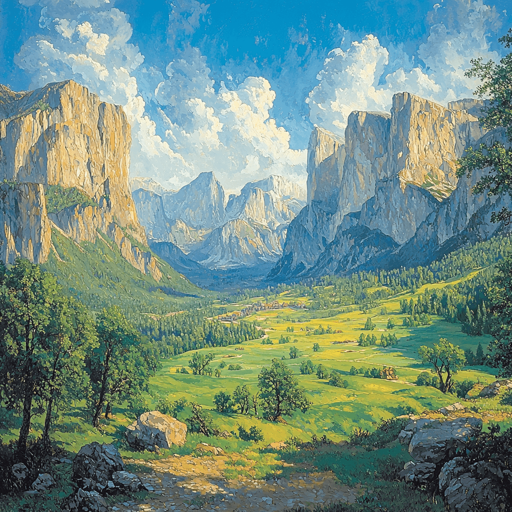 Albert Bierstadt Inspired Nature's Pathways DIY Paint By Numbers