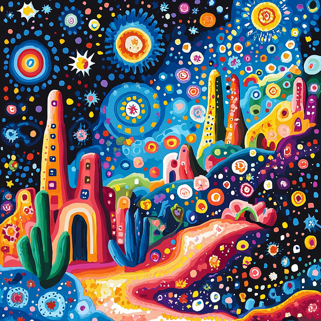 Paul Klee Inspired Fanciful Landscapes DIY Paint By Numbers