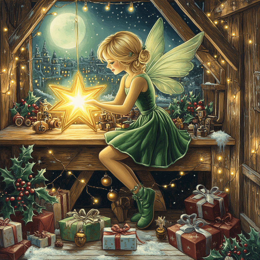 Toy Box Tinker Bell Workshop Numbered painting kits