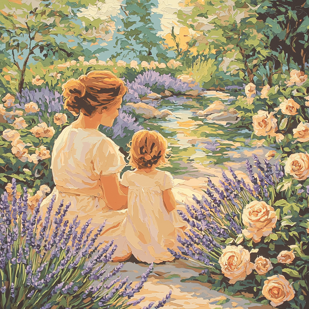 Mother’s Garden Sanctuary Paint By Numbers Art