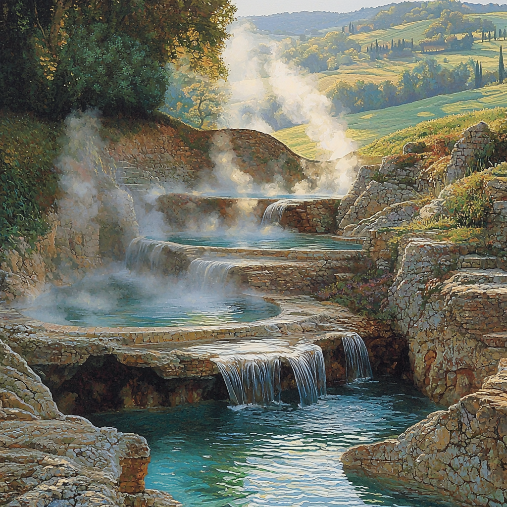 Terme Di Saturnia - Tuscany DIY Paint By Numbers