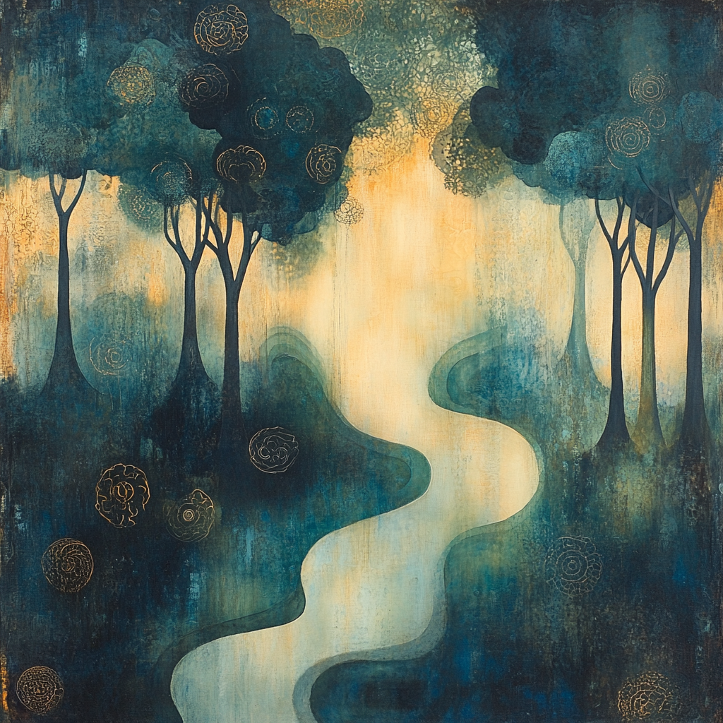 Max Ernst Inspired Ethereal Forest Symphony painting number kit