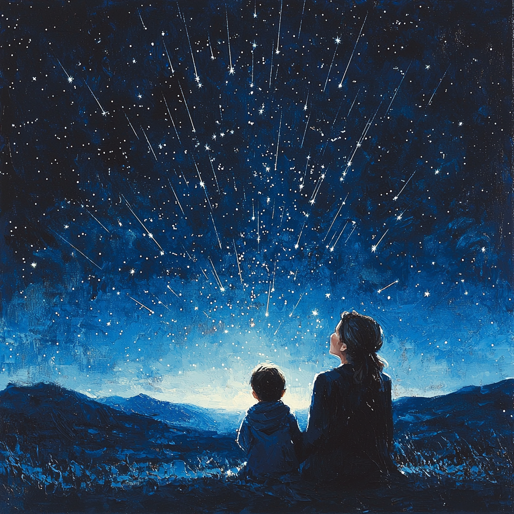 Evening Star Gazers Number Painting