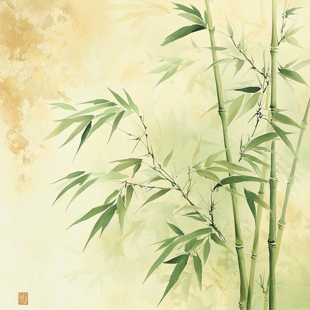 Zhao Mengfu Inspired Whispers Of The Bamboo Paint By Numbers