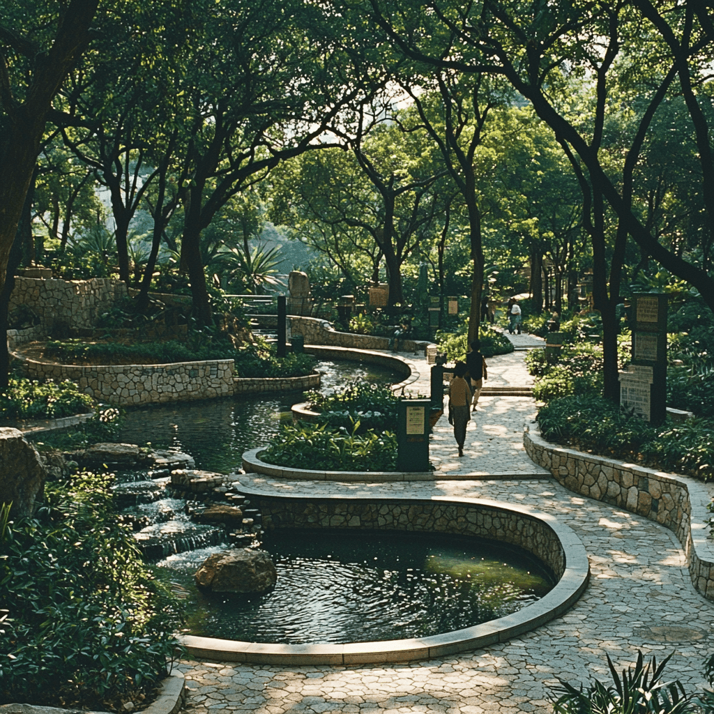 Kowloon Walled City Park Paint By Color