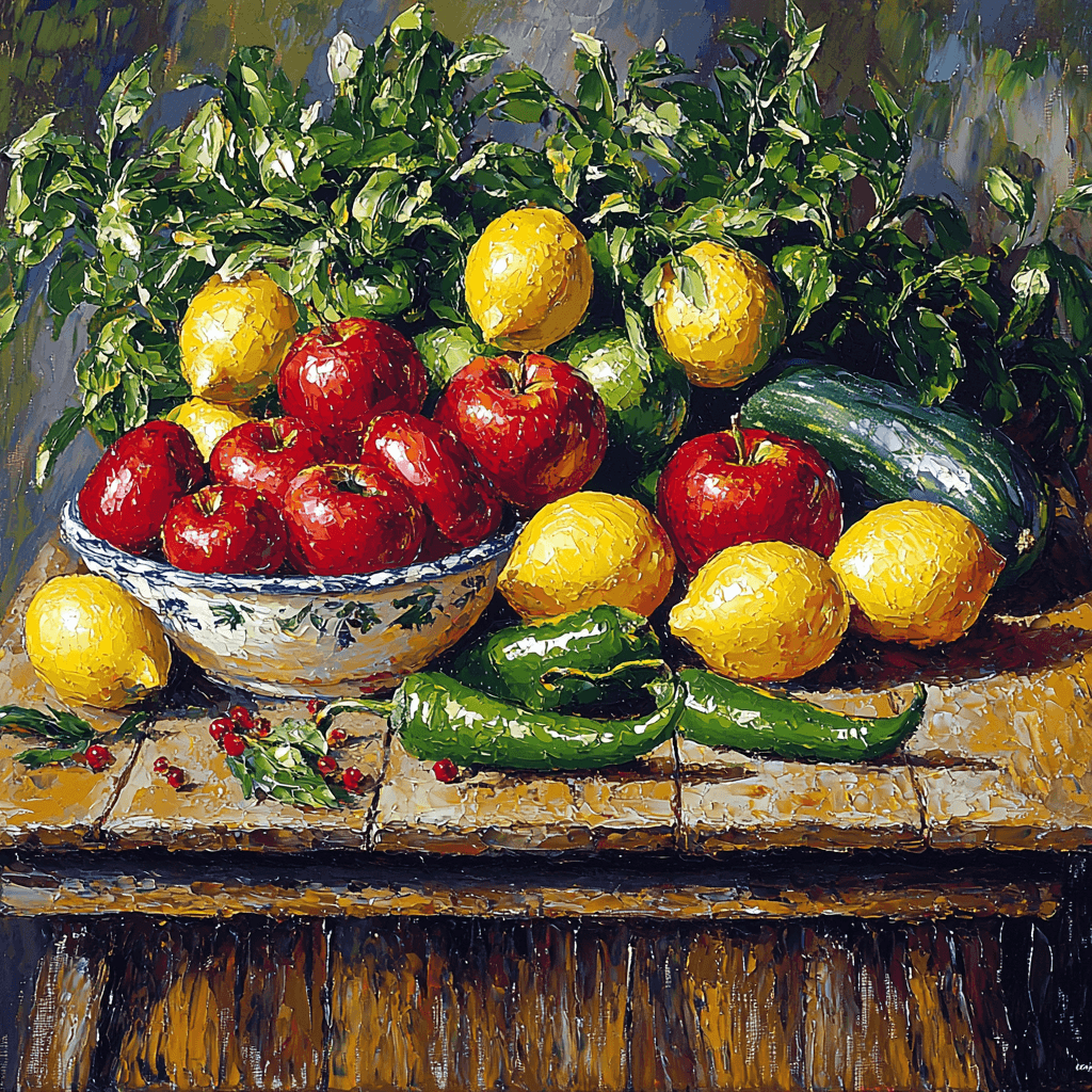 Paul Cézanne Inspired Culinary Colors DIY Paint By Numbers