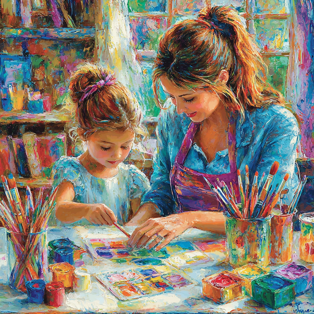 A Mother’s Gentle Guidance DIY Paint By Numbers