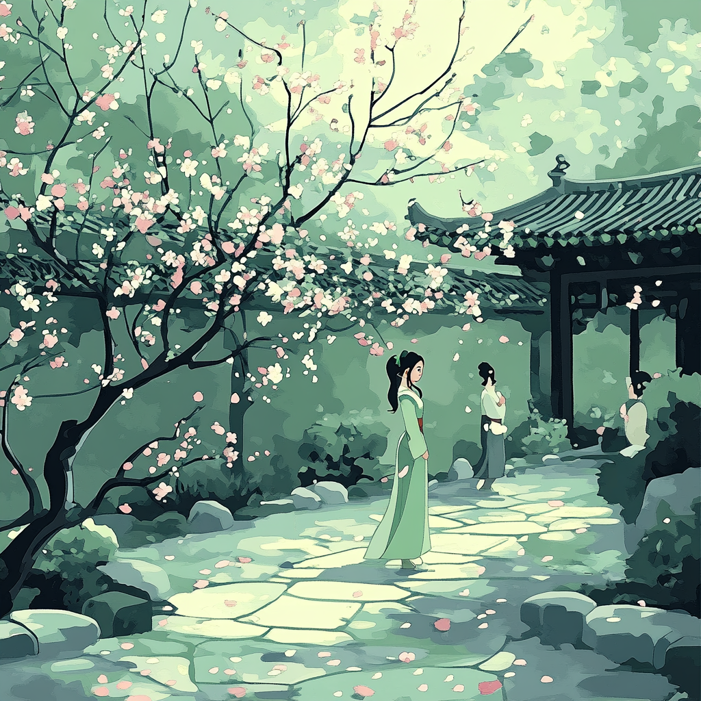 Mulan Honor Garden paint by number