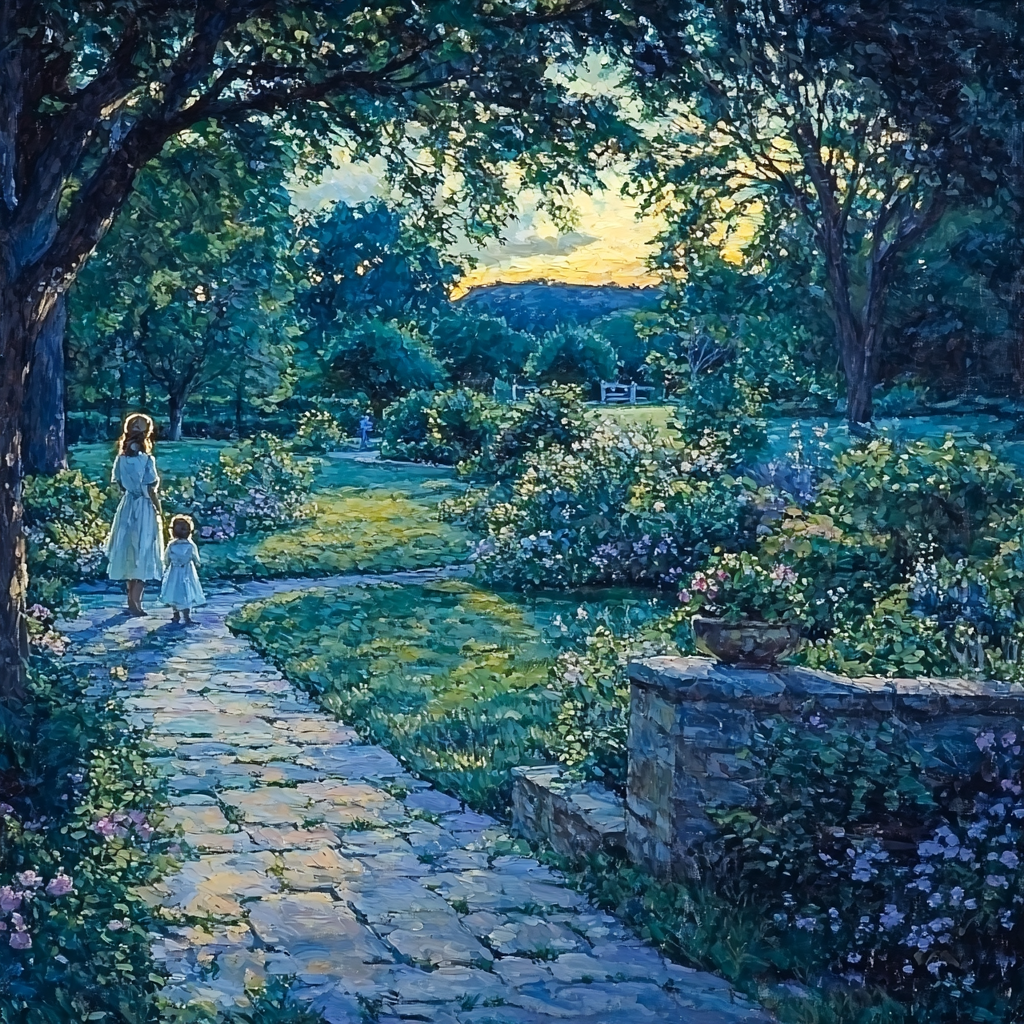 Mother’s Lullaby In The Garden Paint By Color