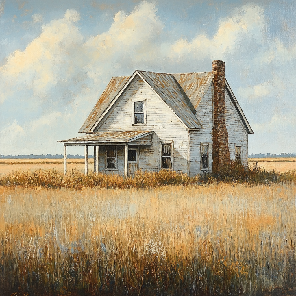 Wyeth Inspired Solitary Farmhouse Paint by numbers art