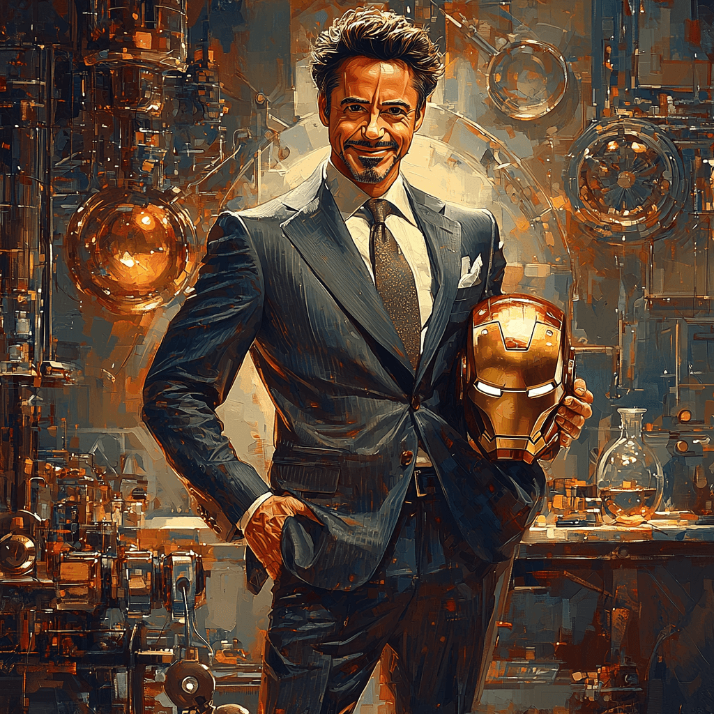Robert Downey Jr.: The Genius Behind Iron Man's Armor Paint By Numbers Kits