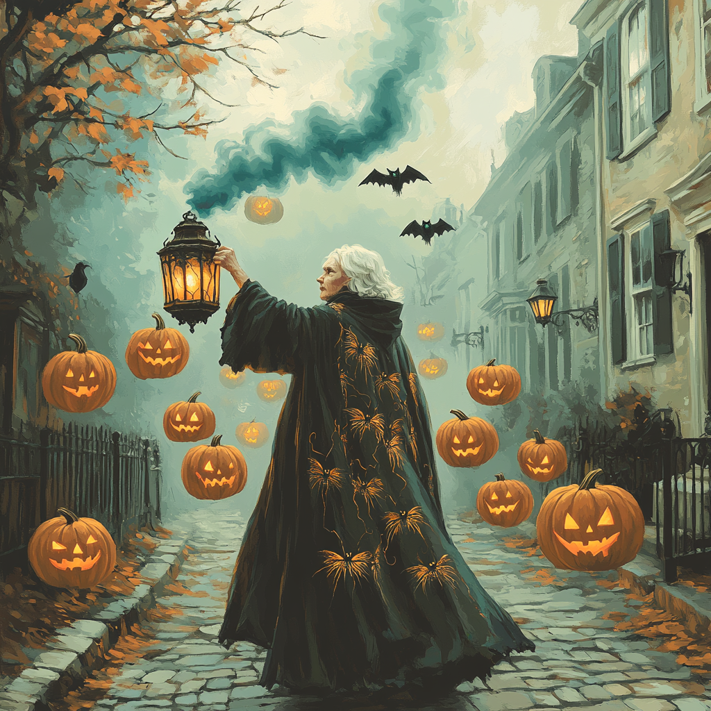 Haunted Lantern Procession Paint by numbers kits